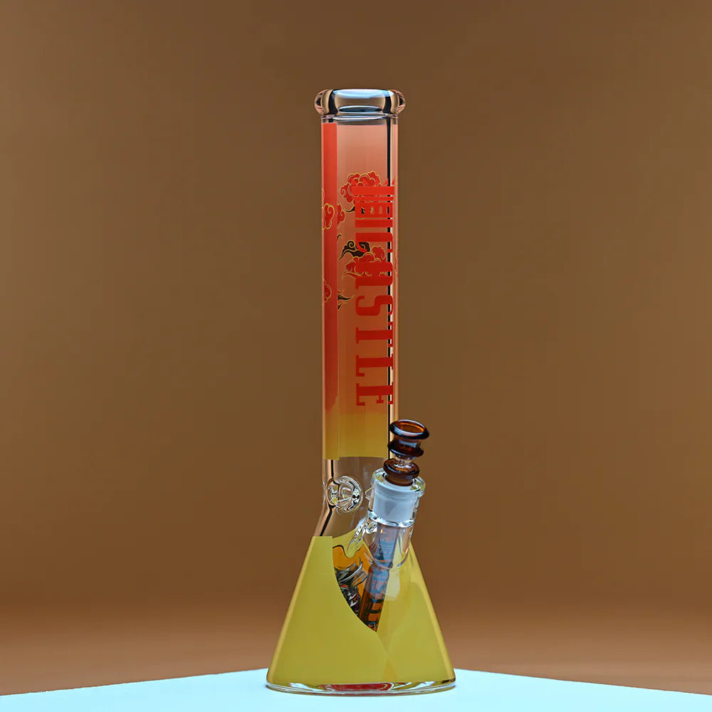 Castle Glassworks | 16" Samurai Bong – Extra Thick Glass (CG-201) Glass Bong Castle Glassworks