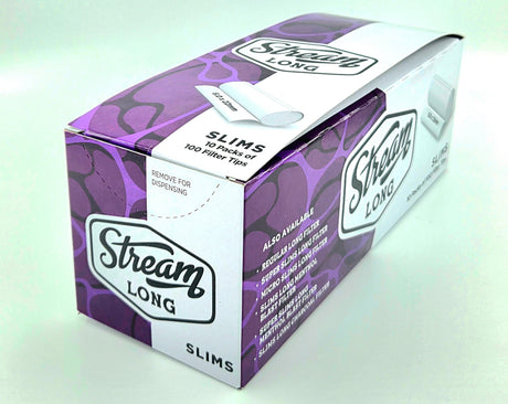 STREAM | Slims Long RYO Filters Display Carton - 10 Bags (Mono Type) Filter Tip STREAM