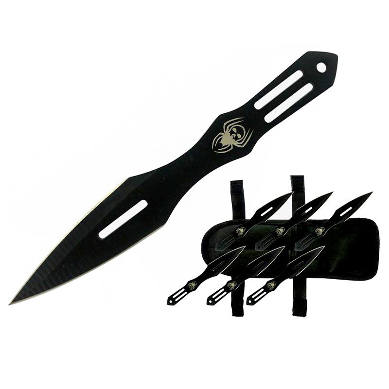 5.5″ Throwing Knives with Nylon Sheath 6 Pcs Set [T005007-6] Throwing Knife Canadian Distributor