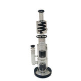 Xtreme | 15″ Dual Tree Frost Freezable coil (TDO-020) Glass Bong Canadian Distributor Black