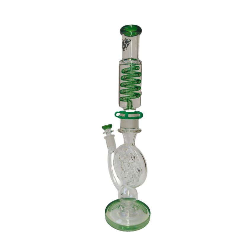 Xtreme | 20" Glacia Flow Freezable coil (TDO-027) Glass Bong Canadian Distributor Green