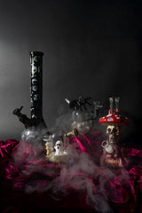LIT® Silicone | 5" Ghost Water Pipe – Food-Grade Silicone & Glass Chamber [TS230] Resin · Silicone · Plastic Bong Smoking Cat Distribution
