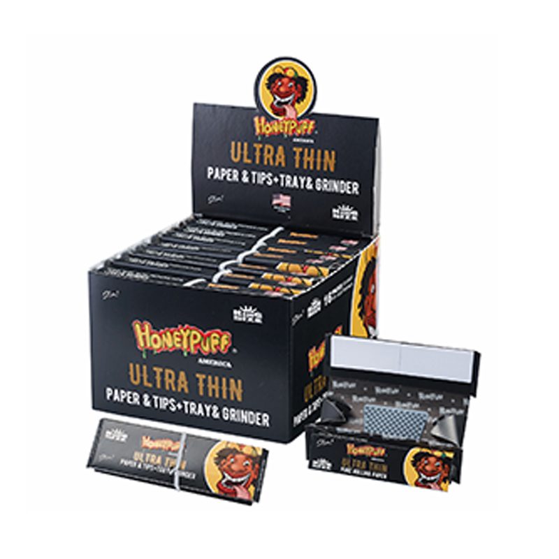 Honey Puff | Rolling Kit – Ultra Thin King Size Kit(16 Packs/Display) [P1183-01] King Size Canadian Distributor