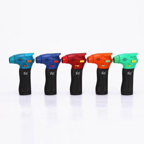 DUCO™ | ULTRA JET 4"– Frosty Rubberized Collection Torch Flame Lighter (Display of 10)