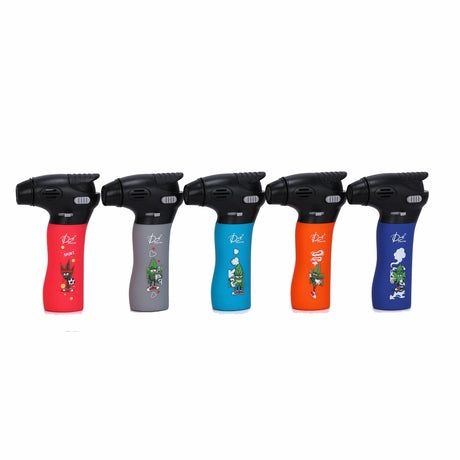 DUCO™ | ULTRA JET 4" – Hemp Rubberized Collection Torch Flame Lighter (Display of 10) Torch ONE TRADING