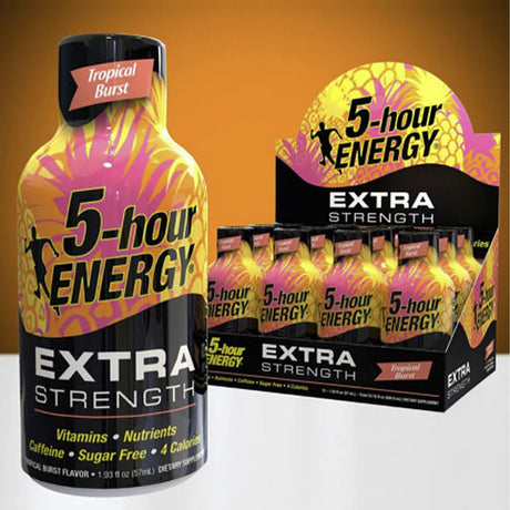 Tropical Burst Flavor Extra Strength 5-hour ENERGY Drink Energy Drink ONE