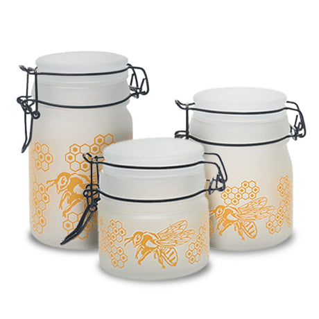 Honey Bee Glass Storage Jar-Multiple Sizes Available [SMKZ-143] Jar Canadian Distributor