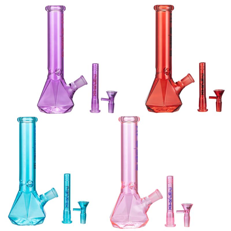 Xtreme | 10″ Square Base Thick Beaker Bong [XTR-MY007] – Box of 12 Glass Bong Canadian Distributor
