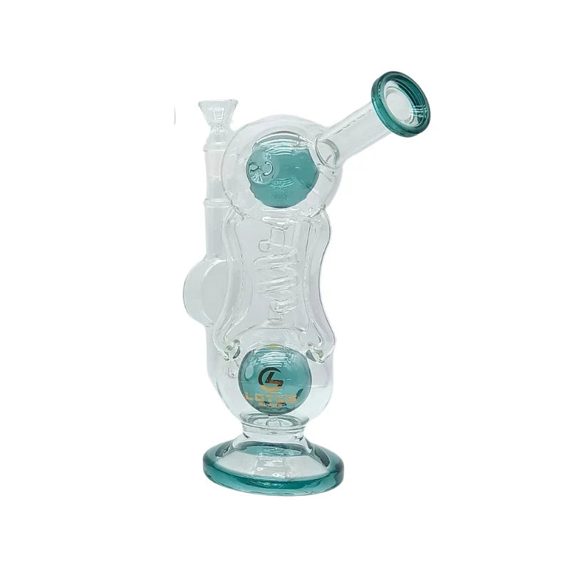 LOTUS | 10.2" Mini Glass Bong with Colored Bowl (MST280) Glass Bong The MST