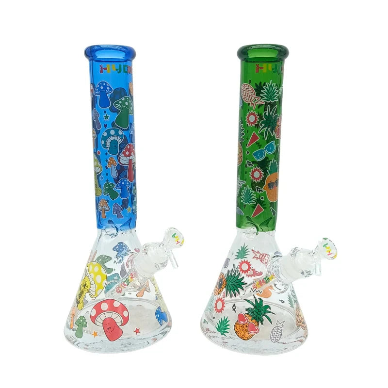 HYDRO | 14" Graphic Beaker Glass Bong (MST228) Glass Bong The MST