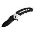 MSK056 - Black & Silver Curved Folding Knife Folding Knife The MST Default Title
