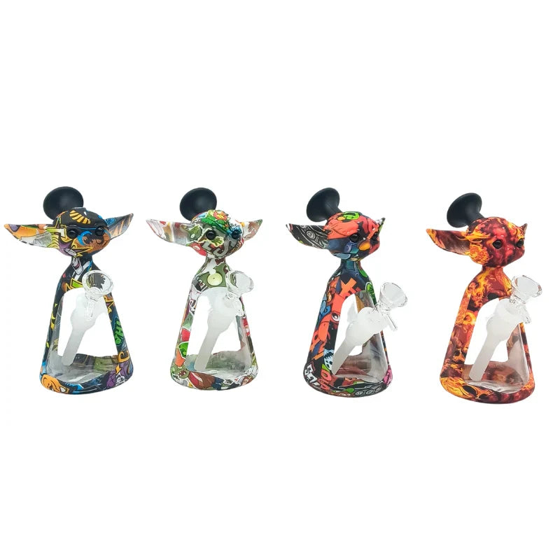 7“ Silicone Character Bong with Glass Chamber-Assorted (MST248) Resin · Silicone · Plastic Bong The MST