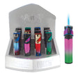 3.5" Cylindrical Single Torch Cigar & Cigarette Scorch Lighter 61855 - 12/Display Torch The MST Default Title