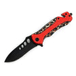 MSK067 - Red Camo Folding Knife Folding Knife The MST Default Title