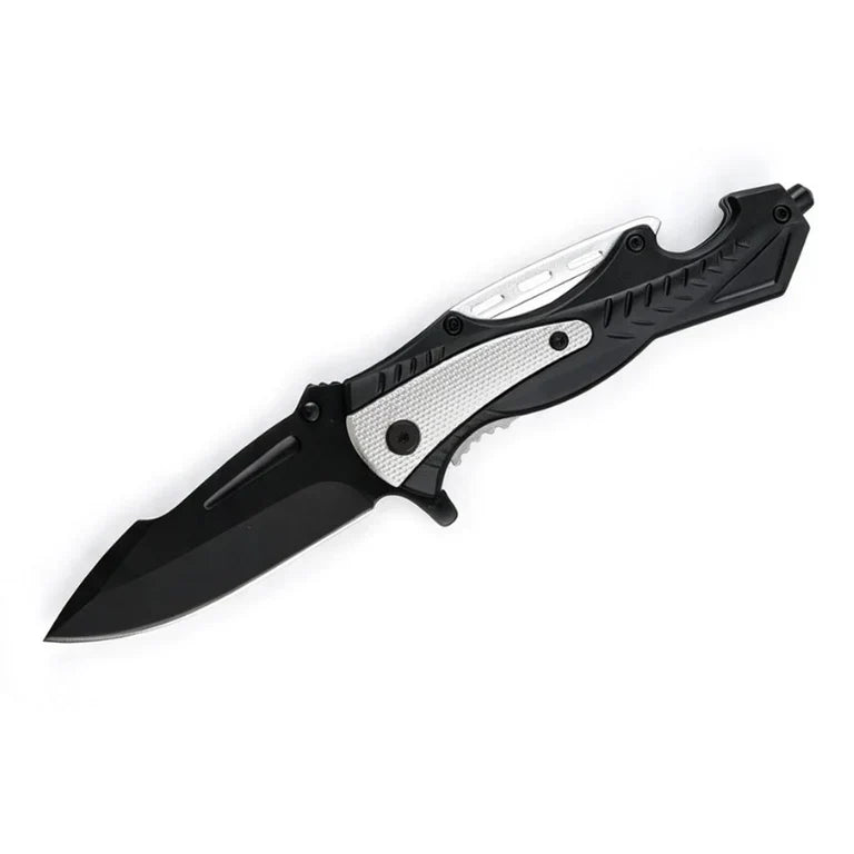 MSK072 - Black & Silver Rescue Folding Knife Folding Knife The MST Default Title
