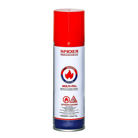 Spider | Premium Butane Gas 135ml (78g) -20/Display Butane · Fluid The MST