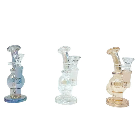 POSH | 4.8" Colorful Electorplate Mini Glass Bongs (PG1176) Glass Bong The MST