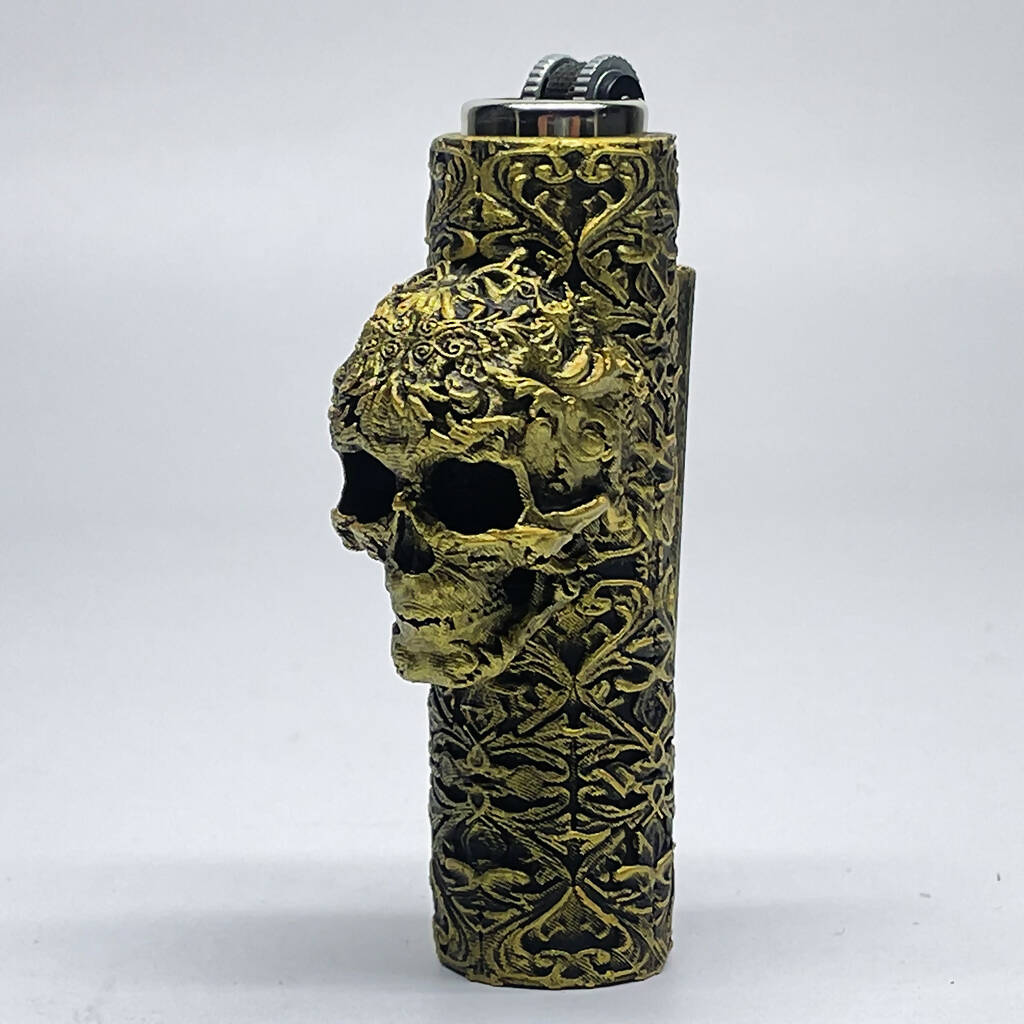 Unique Skull Case Cover for Mini Clipper Lighter
