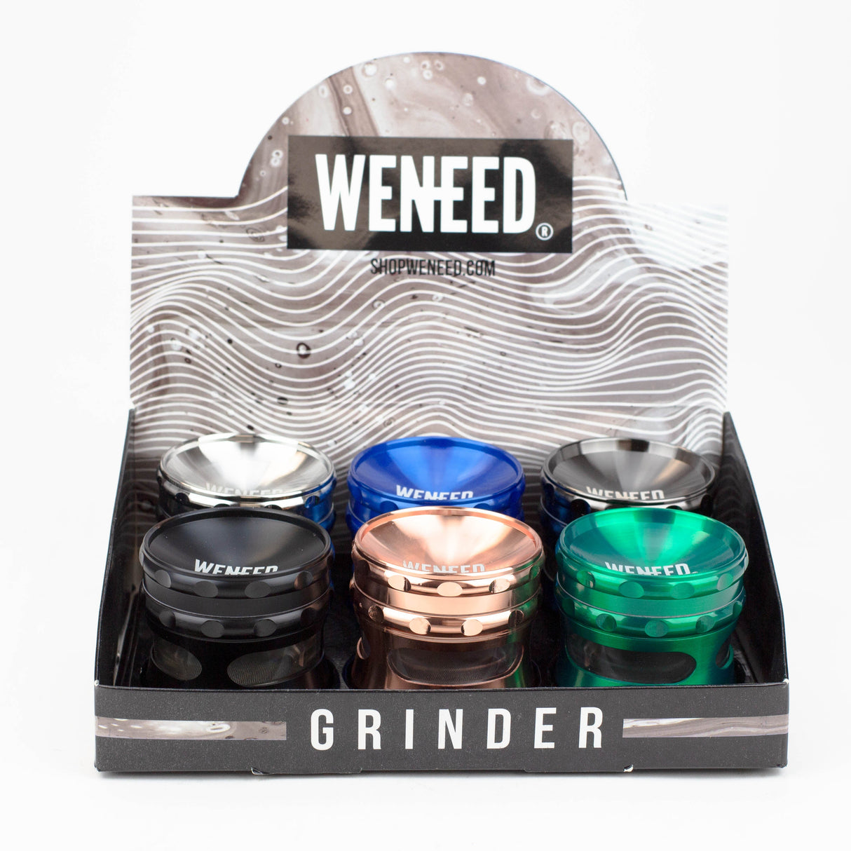 WENEED®-Iron Barrel Grinder 4pts 6pack