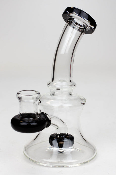 Water Pipe 6 inches rig - Color-Black - One Wholesale