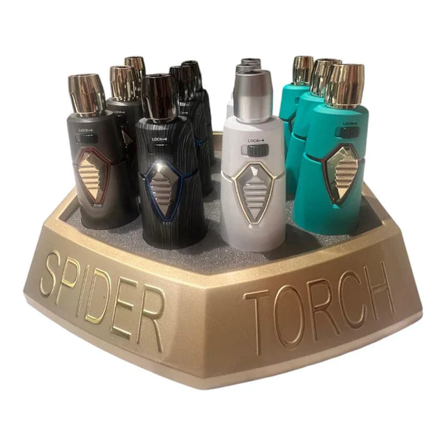 Spider | Refillable Torch Lighter – Gold Edition [SP-211] Torch The MST