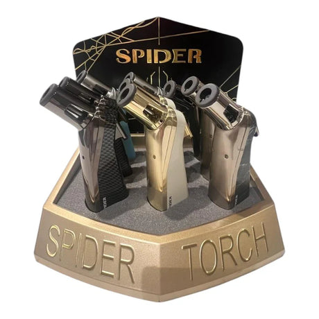 Spider | Refillable Torch Lighter – Gold Edition [SP-8002] Torch The MST