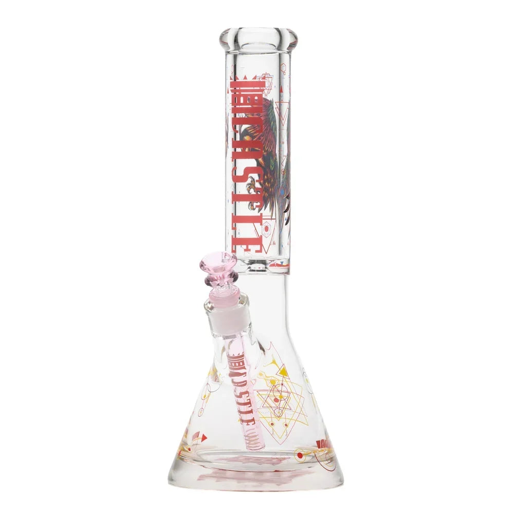 14" Wisdom Beaker Bong - 9mm Thick Glass Glass Bong Castle Glassworks Default Title