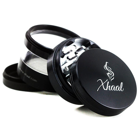 4 PART GRINDER + WINDOW-black - One Wholesale