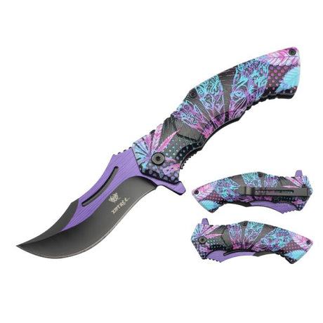 Xtreme | 8″ Folding Pocket Knife – Ergonomic Printed Handle with Liner Lock & Pocket Clip (XTR-DES-25) Folding Knife Canadian Distributor XTR-DES-35
