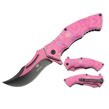 Xtreme | 8″ Folding Pocket Knife – Ergonomic Printed Handle with Liner Lock & Pocket Clip (XTR-DES-25) Folding Knife Canadian Distributor XTR-DES-36