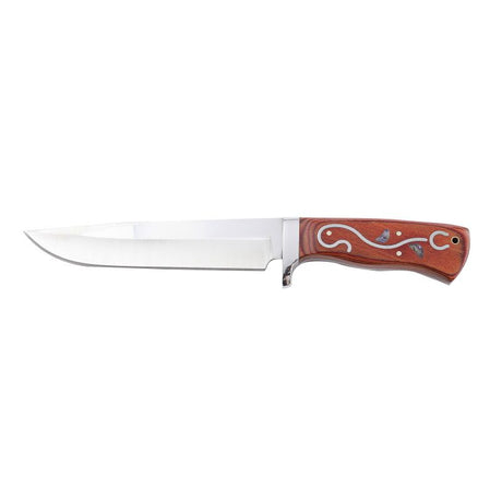 Xtreme | 12″ Hunting Knife – Fixed Drop Point Blade with Wooden Handle & Sheath (XTR-HKN080) Fixed Blade Knife Canadian Distributor