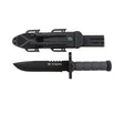 Xtreme | 12.5″ Survival Hunting Knife – Locking Blade with Compass, Fire Starter & ABS Sheath (XTR-HKN096/7) Fixed Blade Knife Canadian Distributor Black