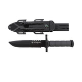 Xtreme | 12.5″ Survival Hunting Knife – Locking Blade with Compass, Fire Starter & ABS Sheath (XTR-HKN096/7) Fixed Blade Knife Canadian Distributor Black