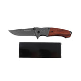 Xtreme | 8″ Pocket Knife – Folding Clip Point Blade with Stained Wood Handle & Pocket Clip (XTR-HKN129) Folding Knife Canadian Distributor