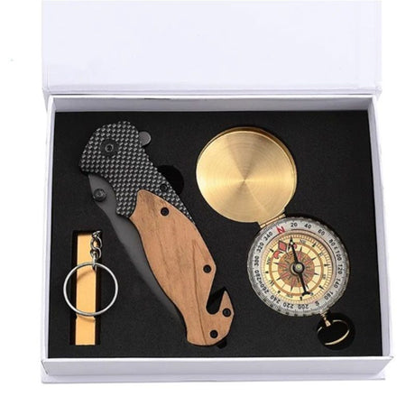 Xtreme | 8.07″ Pocket Knife Gift Set – Multifunctional Folding Knife with Compass & Whistle (XTR-HKN133) Folding Knife Canadian Distributor
