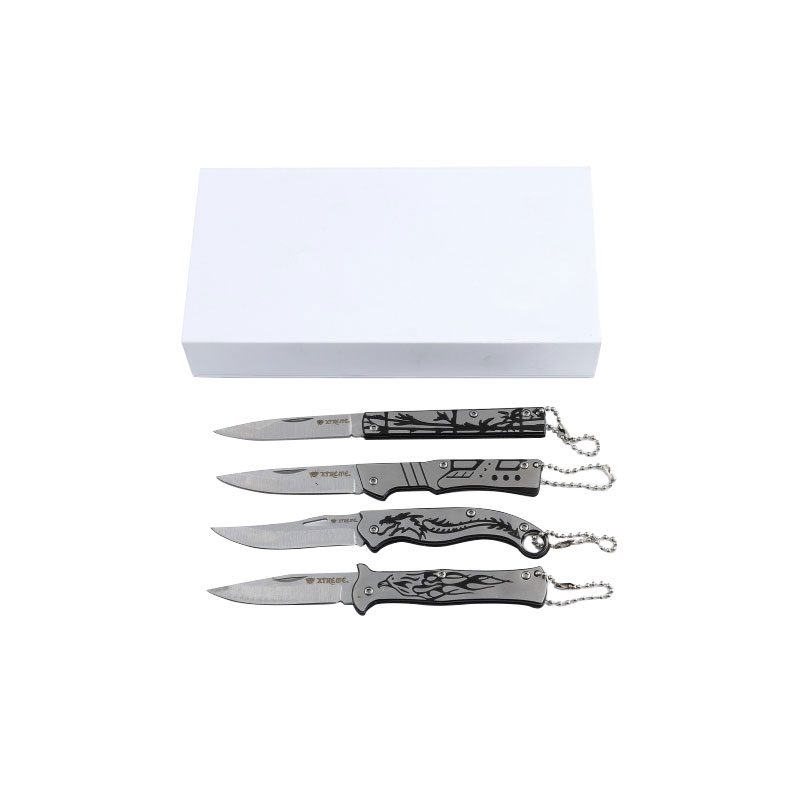 Xtreme | 5.9″ Mini Pocket Knife Gift Set – 4-Piece Folding Knife Set with Engraved Handles (XTR-HKN134) Folding Knife Canadian Distributor