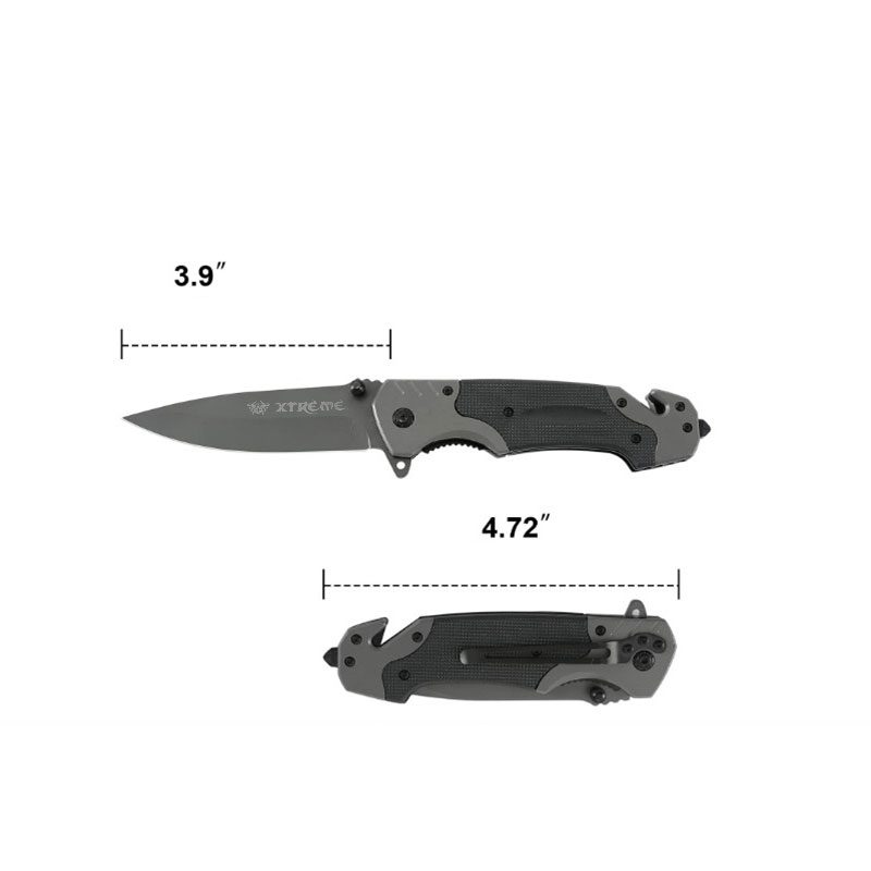 Xtreme | 8″ Pocket Knife Gift Set – Multifunctional Folding Knife with Flashlight & Flint (XTR-HKN135) Folding Knife Canadian Distributor