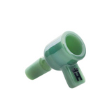 Hoss Glass | 14mm Full Colour Screen Bowl with Square Handle [YX21AC] Bowl · Banger · Oil Burner Smoking Cat Distribution Jade Green