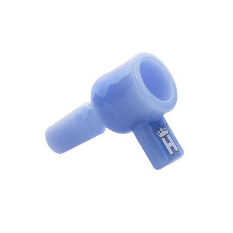 Hoss Glass | 14mm Full Colour Screen Bowl with Square Handle [YX21AC] Bowl · Banger · Oil Burner Smoking Cat Distribution Milk Blue