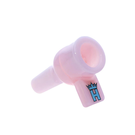 Hoss Glass | 14mm Full Colour Screen Bowl with Square Handle [YX21AC] Bowl · Banger · Oil Burner Smoking Cat Distribution Milk Pink