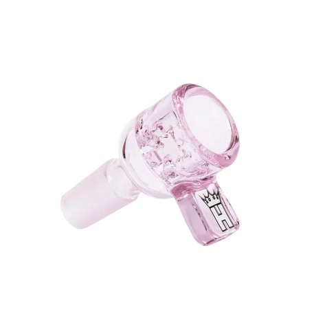 Hoss Glass | 14mm Full Colour Screen Bowl with Square Handle [YX21AC] Bowl · Banger · Oil Burner Smoking Cat Distribution Pink