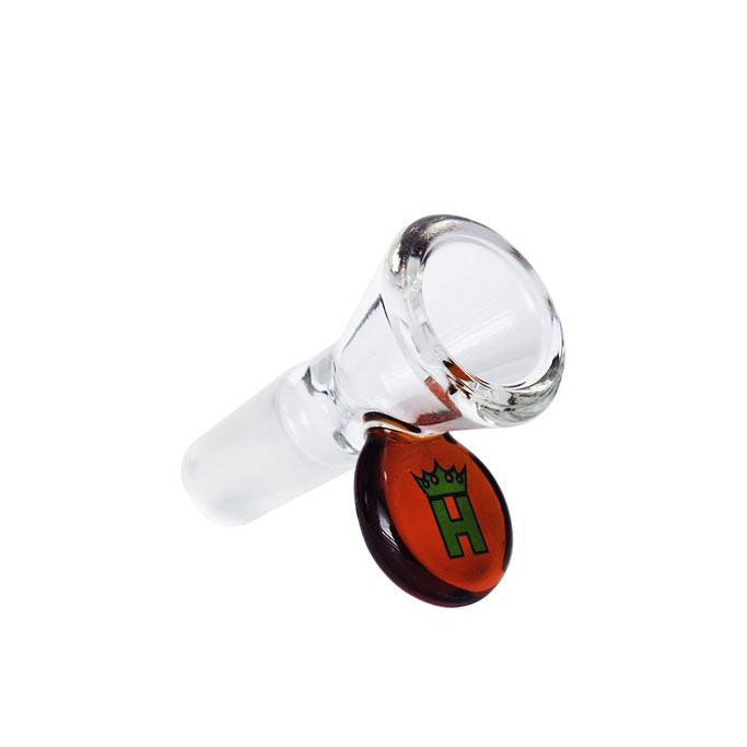 Hoss Glass | 14mm Cone Bowl with Coloured Tab [YX12C] Bowl · Banger · Oil Burner Smoking Cat Distribution Amber