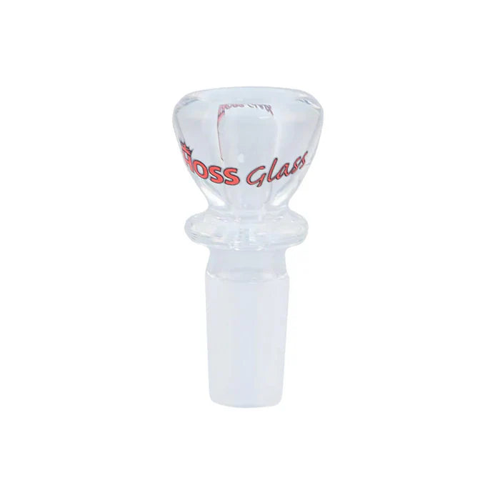 Hoss Glass | 19mm Full colour chunky snapper bowl [YX20C] Bowl · Banger · Oil Burner Smoking Cat Distribution Clear