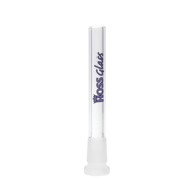 Hoss Glass | Flush Mount Open Ended Downstem [YX23] Downstem · Bowlstem Smoking Cat Distribution 4.75 inches (12cm) Purple