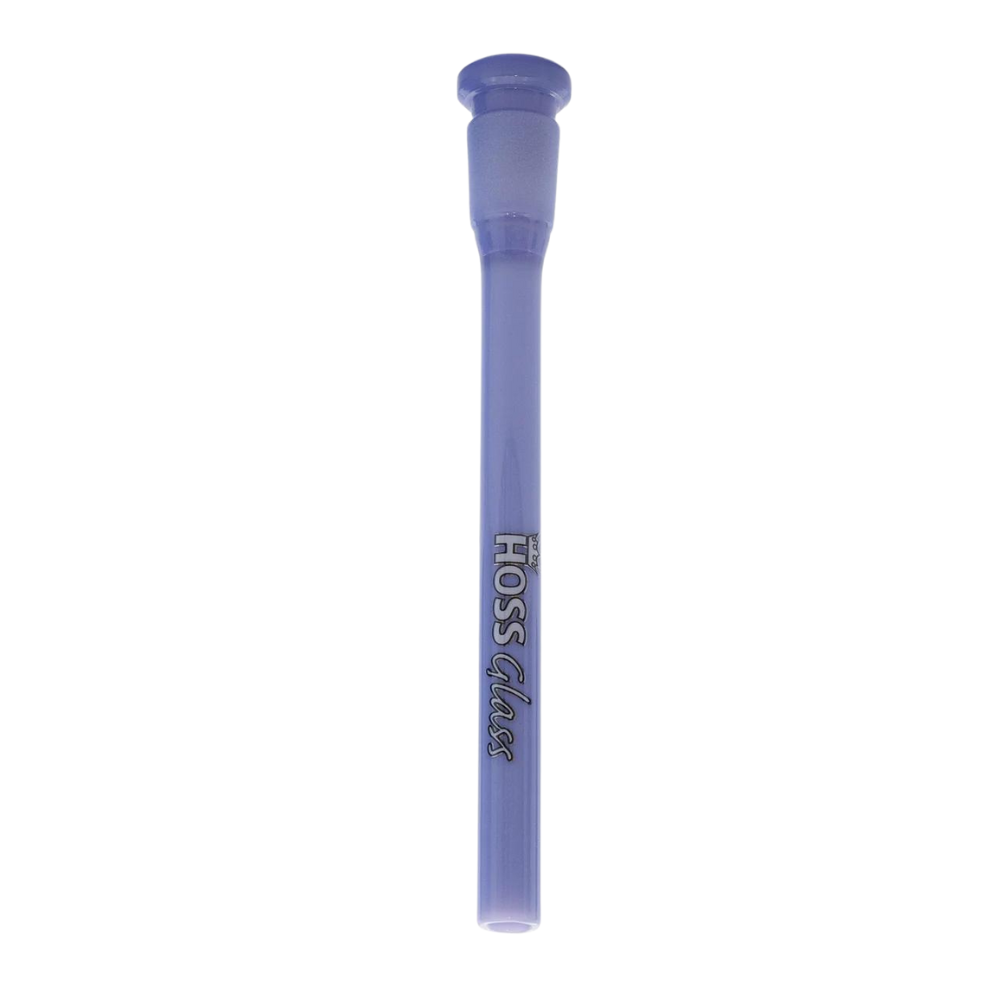 Hoss Glass | 5.5" Flush Mount Open Ended full Colour Downstems [YX23C] Downstem · Bowlstem Smoking Cat Distribution Milk Purple