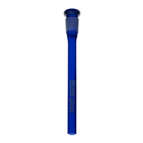 Hoss Glass | 6.25" Flush Mount Open Ended full Colour Downstems [YX23C] Downstem · Bowlstem Smoking Cat Distribution Blue