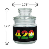 ASHTRAY SET WITH STASH JAR - 420 DESIGN