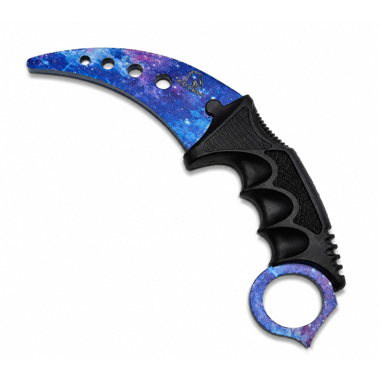 7.5" Non-Sharpened Practice Karambit Knife with Sheath – Assorted Designs
