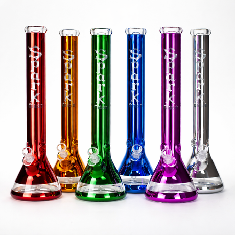 SPARK | 18" 7 mm metallic classic beaker bong [GP2049] Glass Bong ONE