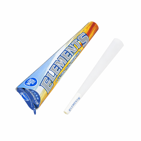 Elements | Ultra Thin Cones King size Pack of 3, Box of 32 Pre-rolled Cone (Display Pack) ONE